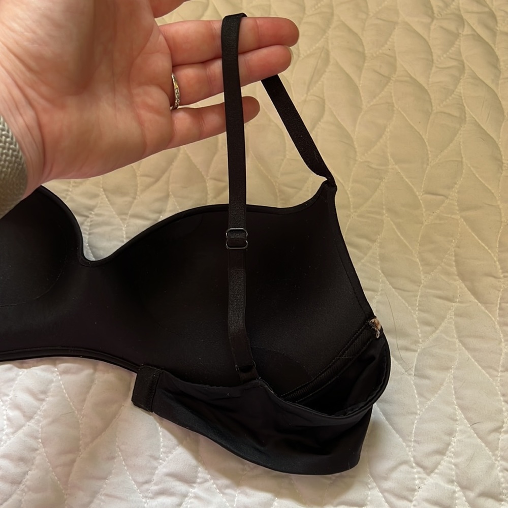 Victoria’s Secret Black & Leopard Print Balconet Bra - Size 34C - Picture 11 of 11